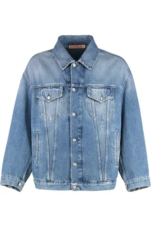 Acne Studios Heren, Jassen, Blauw, Maat: 2XS Katoen