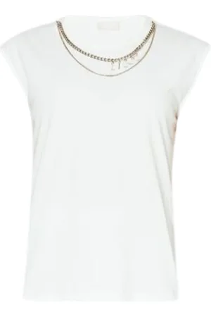 Liu Jo Dames, Tops, Wit, Maat: XL Katoen