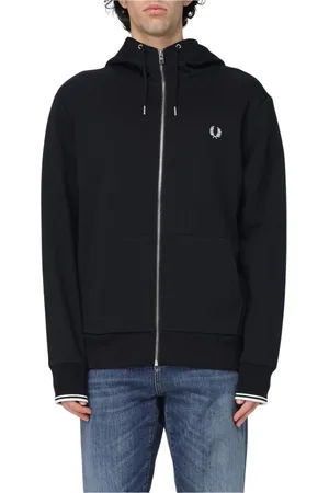 Fred Perry Heren, Sweatshirts & Hoodies, Zwart, Maat: XL