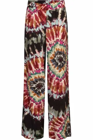 &Co Woman Dames, Broeken, Veelkleurig, Maat: M Viscose