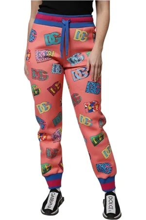 Dolce & Gabbana Dames, Broeken, Veelkleurig, Maat: M Poliester
