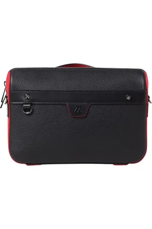 Christian Louboutin Heren, Tassen, Zwart, Maat: ONE Size Leer