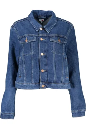 Tommy Hilfiger Dames, Jassen, Blauw, Maat: S Katoen