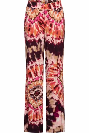 &Co Woman Dames, Broeken, Veelkleurig, Maat: S Viscose