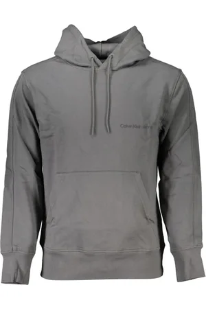 Calvin Klein Heren, Sweatshirts & Hoodies, Grijs, Maat: M Katoen