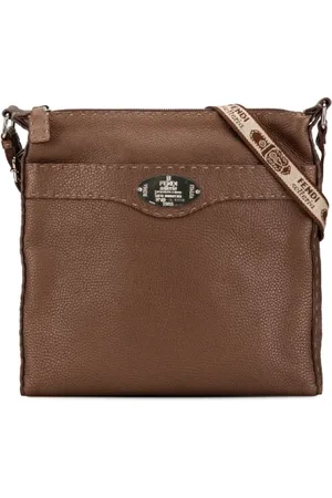 Fendi Dames, Pre-owned, Bruin, Maat: ONE Size Leer