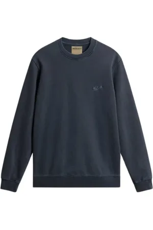 Woolrich Heren, Sweatshirts & Hoodies, Blauw, Maat: S Wol