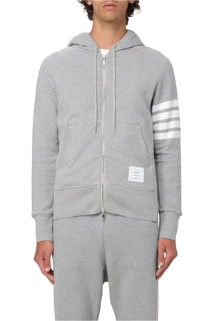 Thom Browne Heren, Sweatshirts & Hoodies, Grijs, Maat: L Katoen