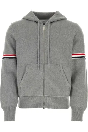 Thom Browne Heren, Sweatshirts & Hoodies, Grijs, Maat: XL Katoen