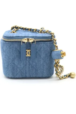 CHANEL Dames, Pre-owned, Blauw, Maat: ONE Size Denim