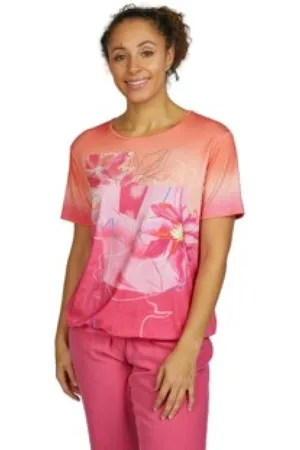 Rabe Dames, Tops, Roze, Maat: L