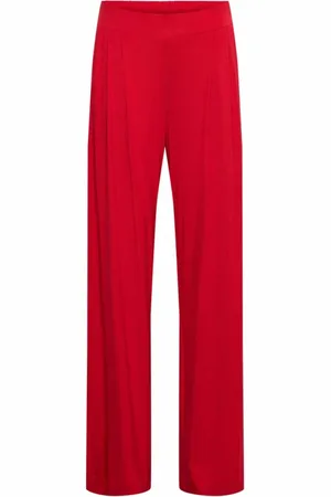 &Co Woman Dames, Broeken, Rood, Maat: 3XL Viscose