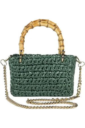 Chica London Dames, Tassen, Groen, Maat: ONE Size Katoen
