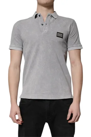 Dolce & Gabbana Heren, Tops, Grijs, Maat: S Katoen