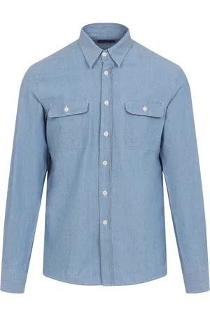 Ralph Lauren Heren, Overhemden, Blauw, Maat: S Katoen