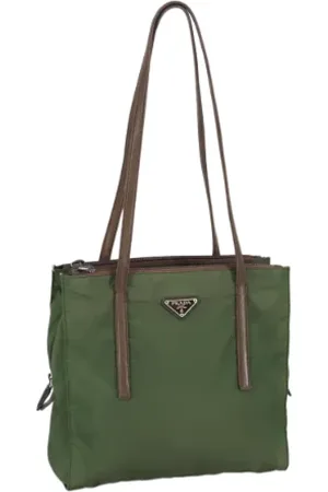 Prada Dames, Pre-owned, Groen, Maat: ONE Size Nylon