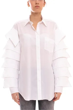 Moschino Dames, Blouses & Shirts, Wit, Maat: S