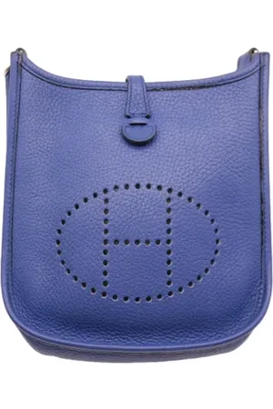 Hermès Dames, Pre-owned, Blauw, Maat: ONE Size Leer