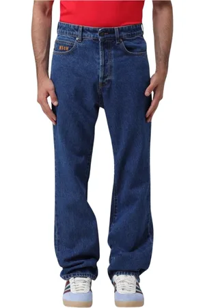 Msgm Heren, Jeans, Blauw, Maat: 2XL Denim