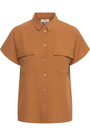 &Co Woman Dames, Blouses & Shirts, Bruin, Maat: 3XL Poliester