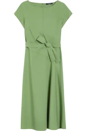 Max Mara Dames, Jurken, Groen, Maat: S Jersey