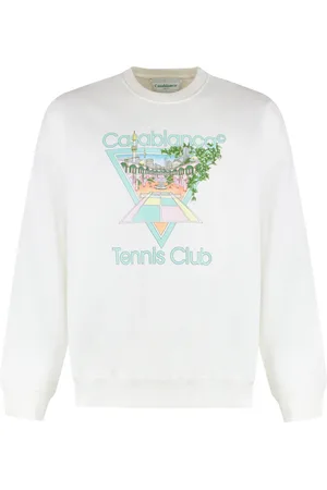 Casablanca Heren, Sweatshirts & Hoodies, Wit, Maat: S Katoen