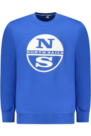 North Sails Heren, Sweatshirts & Hoodies, Blauw, Maat: 3XL Katoen
