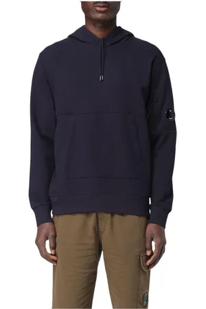 C.P. Company Heren, Sweatshirts & Hoodies, Blauw, Maat: S Katoen