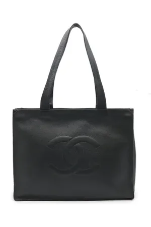 CHANEL Dames, Pre-owned, Zwart, Maat: ONE Size Leer