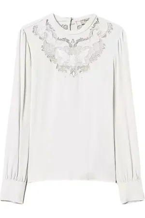 Twin-Set Dames, Blouses & Shirts, Wit, Maat: XS