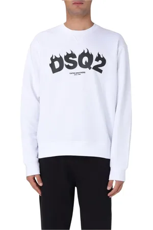 Dsquared2 Heren, Sweatshirts & Hoodies, Wit, Maat: M Lame