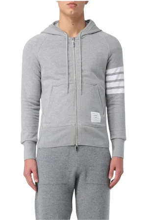 Thom Browne Heren, Sweatshirts & Hoodies, Grijs, Maat: M Katoen
