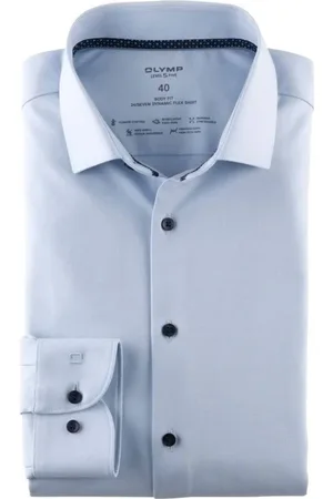 Olymp Heren, Overhemden, Blauw, Maat: XL