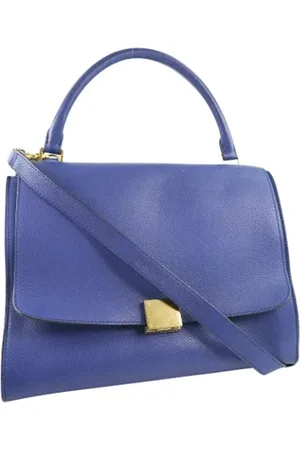 Céline Dames, Pre-owned, Blauw, Maat: ONE Size Leer