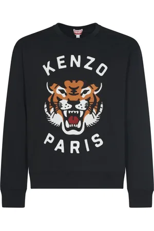 Kenzo Heren, Sweatshirts & Hoodies, Zwart, Maat: XS Katoen