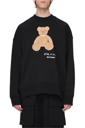Palm Angels Heren, Sweatshirts & Hoodies, Zwart, Maat: XL Katoen