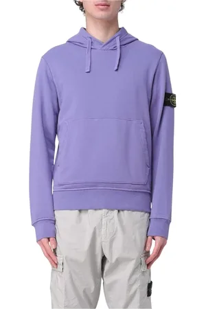 Stone Island Heren, Sweatshirts & Hoodies, Paars, Maat: 2XL Katoen
