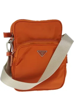 Prada Dames, Pre-owned, Oranje, Maat: ONE Size Nylon