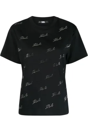 Karl Lagerfeld Dames, Tops, Zwart, Maat: L