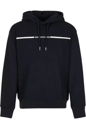 Armani Exchange Heren, Sweatshirts & Hoodies, Blauw, Maat: XL Katoen