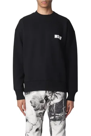 Msgm Heren, Sweatshirts & Hoodies, Zwart, Maat: XL Katoen