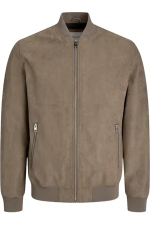 JACK & JONES Heren, Jassen, Grijs, Maat: S Suède