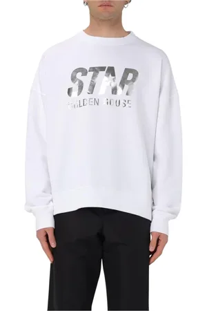 Golden Goose Heren, Sweatshirts & Hoodies, Wit, Maat: M Katoen