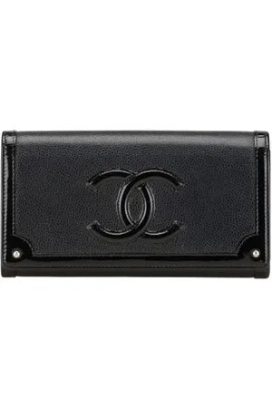 CHANEL Dames, Pre-owned, Zwart, Maat: ONE Size Leer