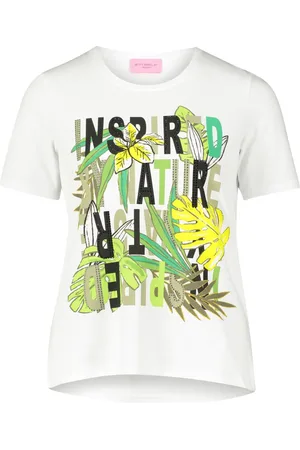 Betty Barclay Dames, Tops, Wit, Maat: 2XL Leer