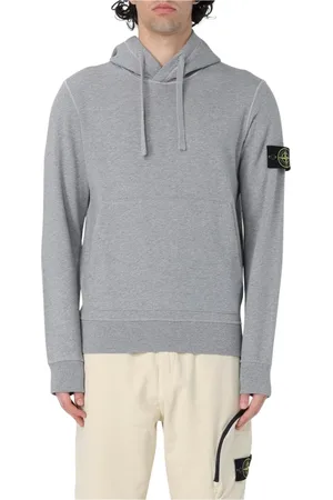 Stone Island Heren, Sweatshirts & Hoodies, Grijs, Maat: 2XL Katoen