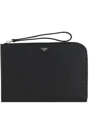 Fendi Heren, Tassen, Zwart, Maat: ONE Size Leer