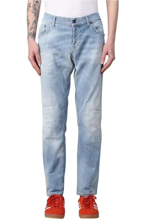Dondup Heren, Jeans, Blauw, Maat: W35 Denim