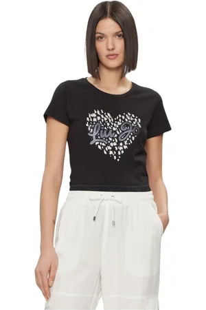Liu Jo Dames, Tops, Zwart, Maat: XS Katoen