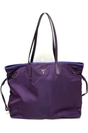 Prada Dames, Pre-owned, Paars, Maat: ONE Size Leer